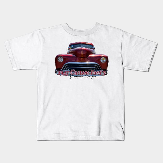 Custom 1947 Ford 5 Window Coupe Kids T-Shirt by Gestalt Imagery